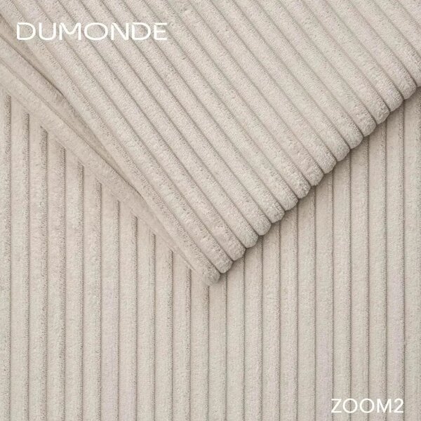 Colțar extensibil dumonde cu ladă de depozitare Gloria Zoom Cream II 320x183 cm