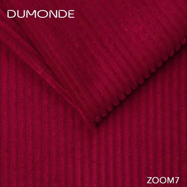 Colțar extensibil dumonde cu ladă de depozitare si sezut confortabil din spuma high-density, Gloria Zoom Red 320x183 cm