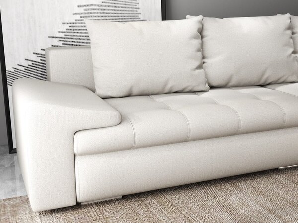 Colțar extensibil dumonde cu ladă de depozitare Leonardo Enjoy Bej 260x185 cm II