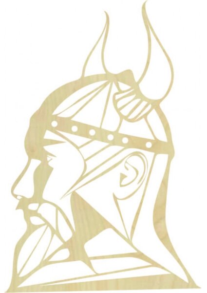 Imagine din lemn sculptat pentru perete Viking - RAGNAR