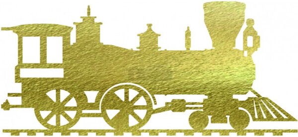 Pictură murală din lemn tren, locomotivă - THOMAS
