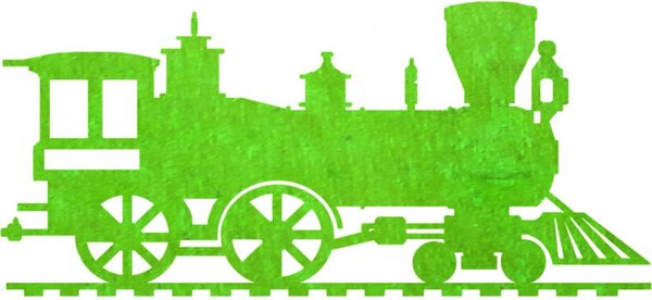 Pictură murală din lemn tren, locomotivă - THOMAS