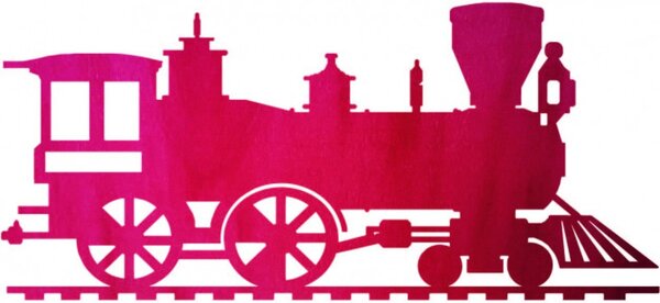 Pictură murală din lemn tren, locomotivă - THOMAS