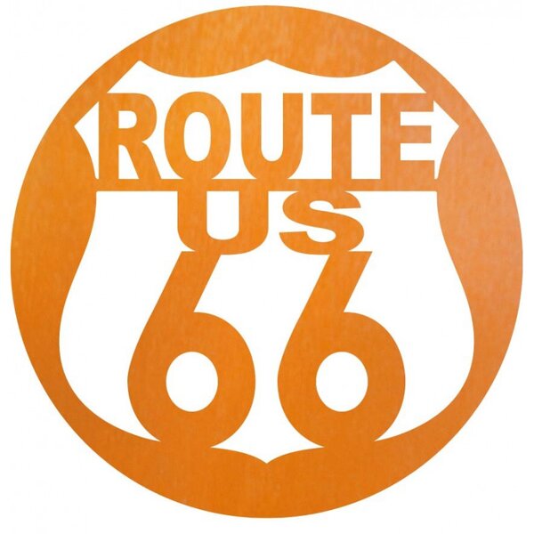 Imagine de perete din lemn U.S. ROUTE 66
