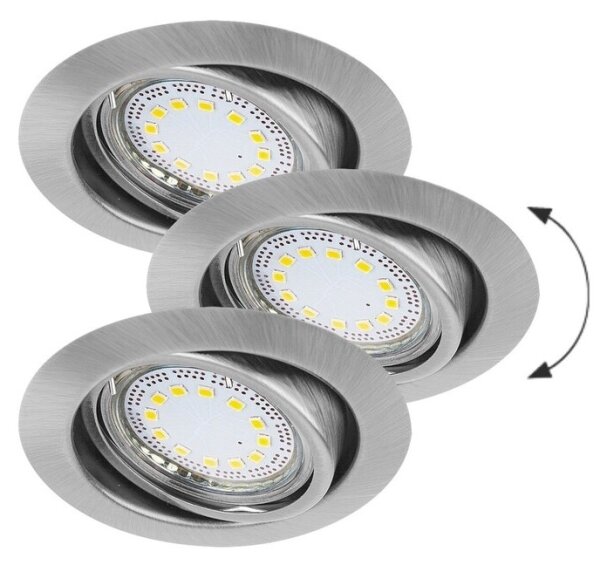 Rabalux 1166 - Set de 3 spoturi LED încastrate LITE, 3x GU10/3W/230V