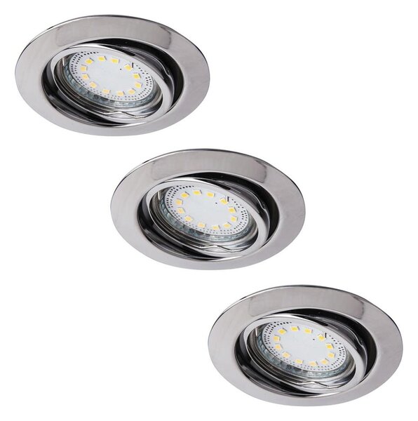 Rabalux 1050 - SET 3xLED Lampă încastrată LITE 3xGU10-LED/3W/230V