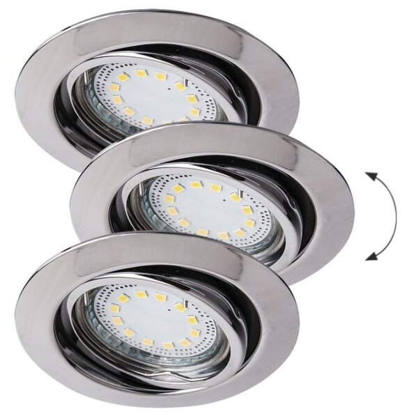 Rabalux 1050 - SET 3xLED Lampă încastrată LITE 3xGU10-LED/3W/230V