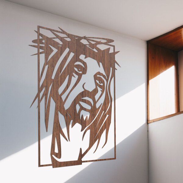 Pictură murală pe lemn Iisus Hristos - FAITHO