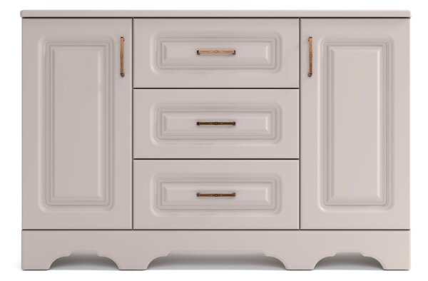 Comoda Boston, 2 usi + 3 sertare, 140x92x52cm, bej-casmir
