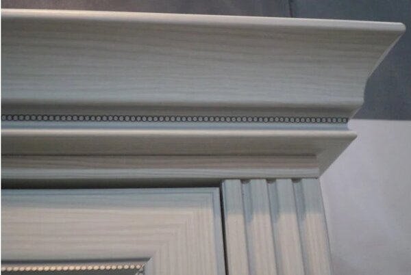 Dormitor White, Dulap 3 usi, comoda 4 sertare, pat 160x200cm, 2 noptiere, Alb texturat