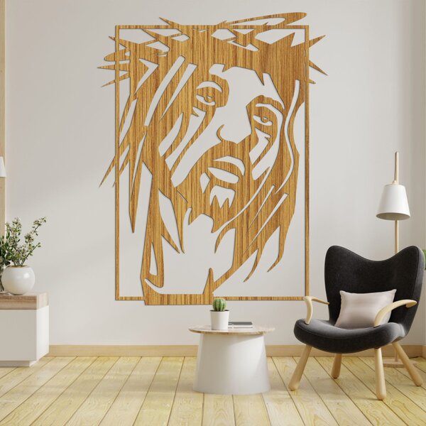 Pictură murală pe lemn Iisus Hristos - FAITHO