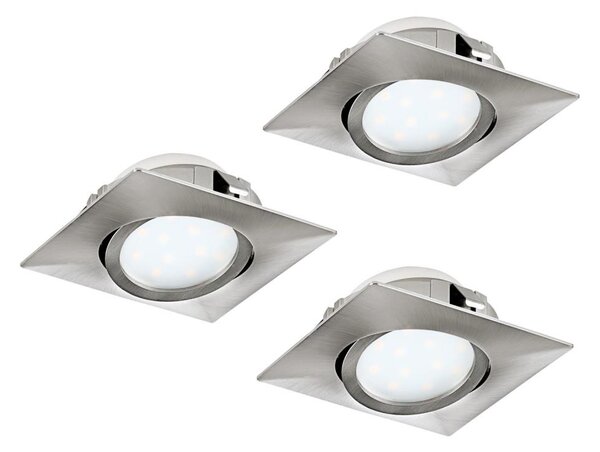 Eglo 95846- Set de 3 spoturi LED încastrate PINEDA LED/4,9W/230V
