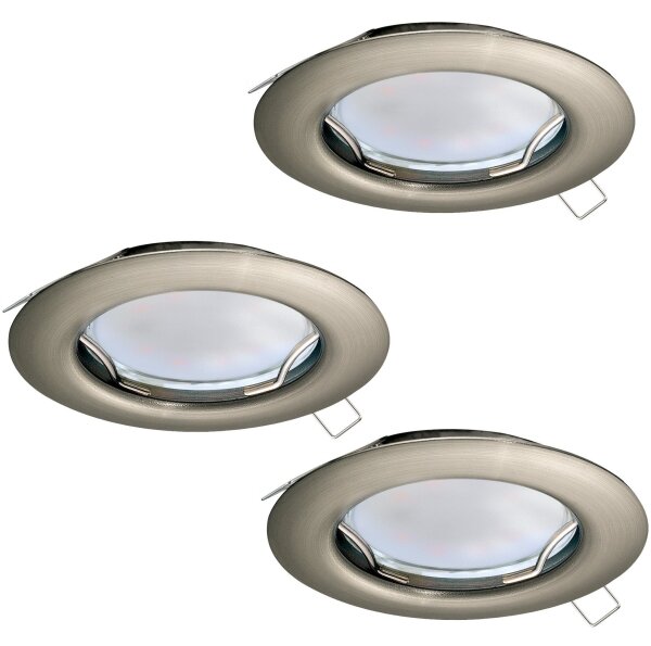 Eglo 94237 - Set 3x spoturi LED încastrate PENETO 3xGU10-LED/3W/230V