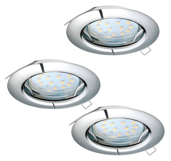 Eglo 94236 - Set de 3 spoturi LED încastrate PENETO 3xGU10-LED/3W/230V