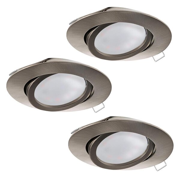 Eglo 31689 - Set de 3 spoturi LED încastrate TEDO 3xGU10-LED/5W/230V