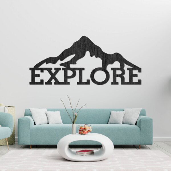 Imagine din lemn sculptat a unui munte - EXPLORA