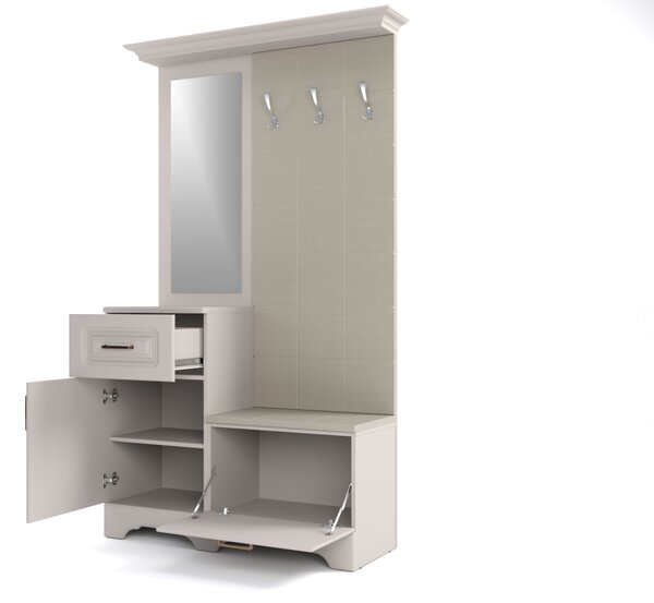 Cuier Boston, 113x43x205 cm, Bej Casmir