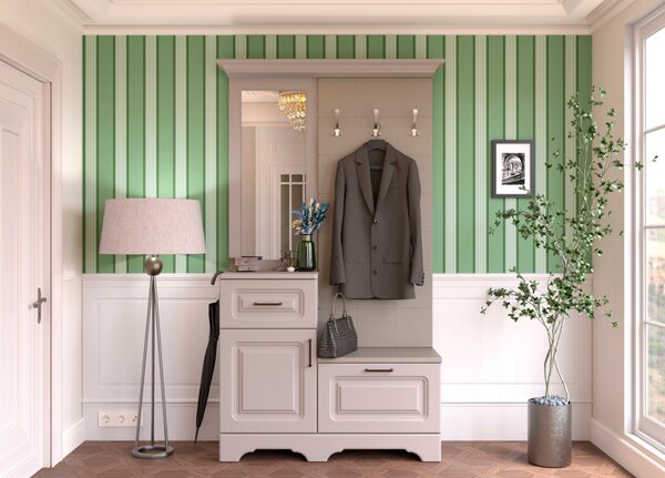Cuier Boston, 113x43x205 cm, Bej Casmir