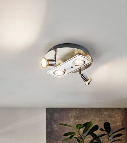 Eglo 32001 - Plafonieră LED PAWEDO 1 4xGU10-LED/3W/230V