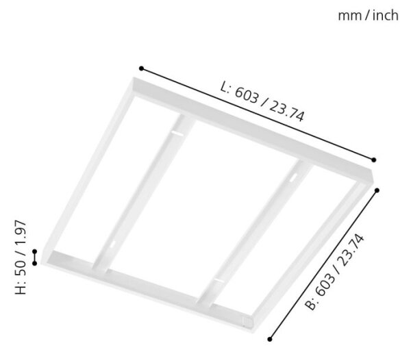 Eglo 61358 - SALOBRENA 603x603mm