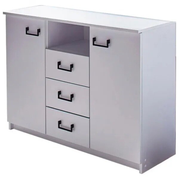 Comoda Rio, 4 sertare, 102 x 80 x 40 cm, Alb