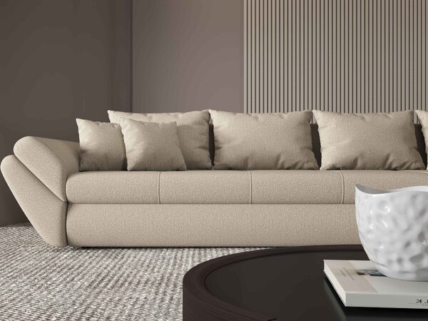 Colțar extensibil dumonde cu ladă de depozitare Loana XL Enjoy Camel II 335x185 cm