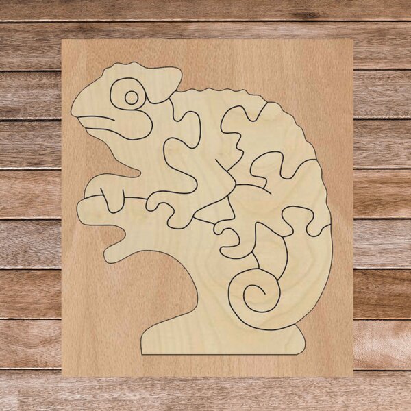Bicolor insert montessori din lemn pentru copii - CAMELEON PLOP | SENTOP