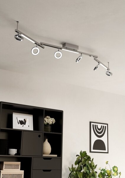 Eglo 96183 - Spot CARDILLIO 1, 6xLED 3,2W + 3xLED 3,3W, 230V