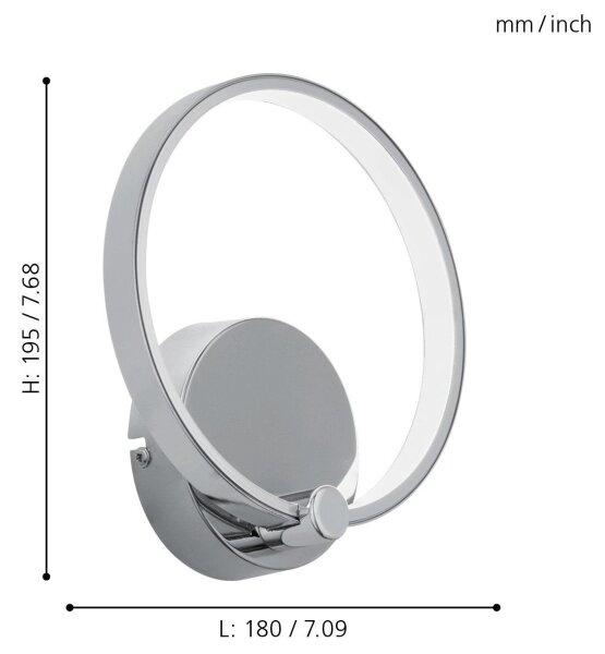 Eglo 95768 - Corp de iluminat LED perete LASANA LED/5W/230V