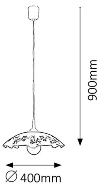 Rabalux 4782 - Lustra VINO E27/60W/230V