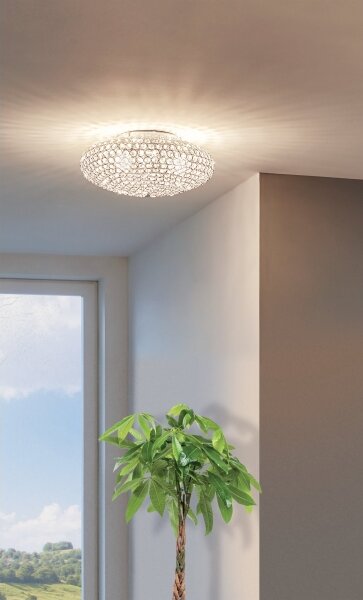 Eglo 95285 - Cristal Plafoniera CLEMENTE 3xE27/60W/230V