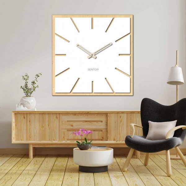 Ceas de perete din lemn de arțar HDF - până la 50 x 50 cm | HDFK022