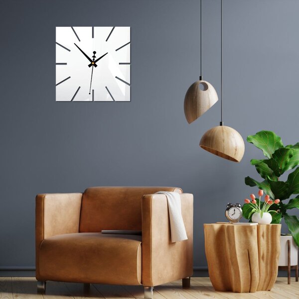 Ceas de perete minimalist cu design pătrat - KAVARDI