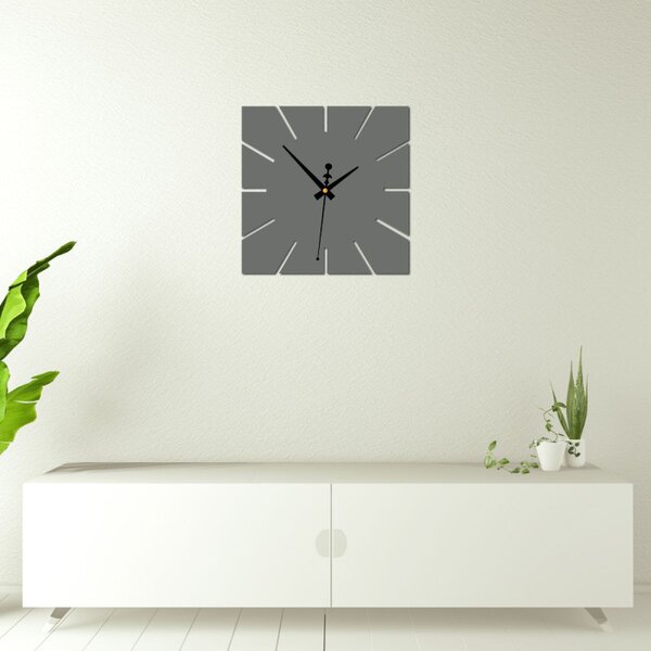 Ceas de perete minimalist cu design pătrat - KAVARDI