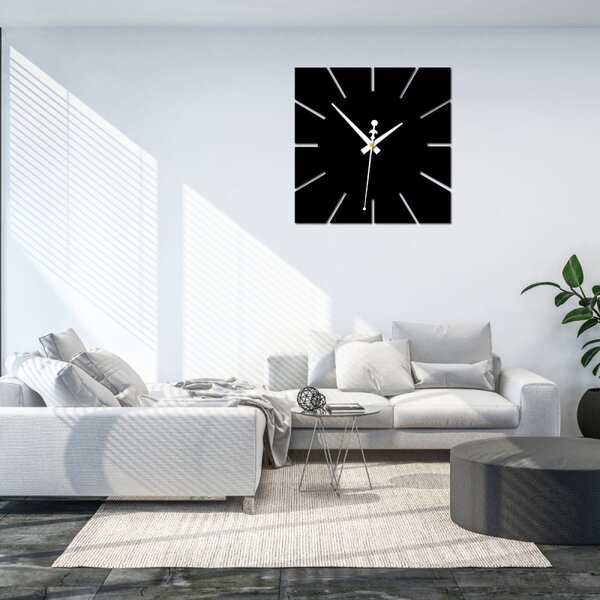 Ceas de perete minimalist cu design pătrat - KAVARDI