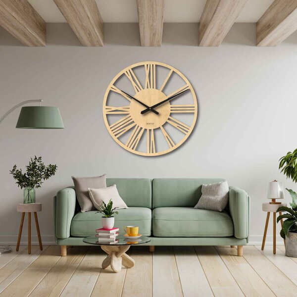 Ceas de perete roman elegant, mare - 80 cm