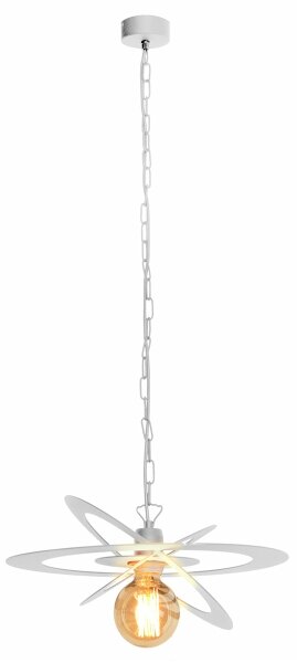 Lustra cu lant STAR 1xE27/15W/230V alb