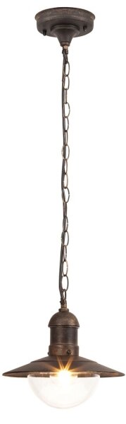 Brilagi - Lampă suspendată de exterior MOLDE 1xE27/60W IP44 bronz/patină