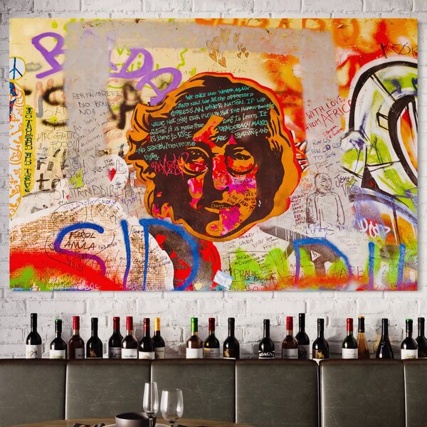 Tablou Canvas Premium LuxCanva® B1124, The Amazing John Lennon , Culori, Living, Muzician, Idol, Formatie, The Beatles, Activist, Marea Britanie, Artist, Culori Vibrante