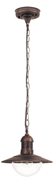 Brilagi - Lampă suspendată de exterior MOLDE 1xE27/60W IP44 bronz/patină