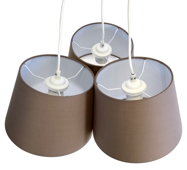 Briloner 4288-031 - Corp de iluminat pendul TELA 3xE27/40W