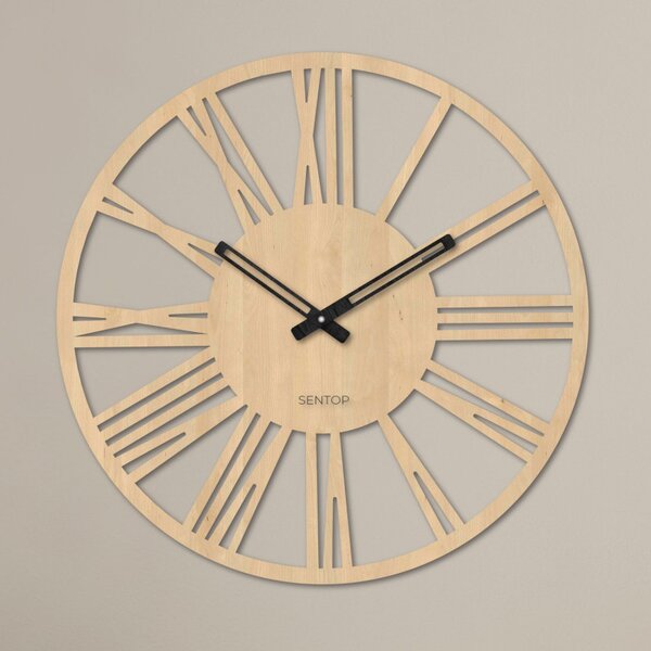 Ceas de perete roman modern din lemn - 30 până la 50 cm - ROMA