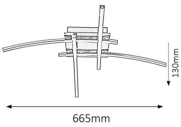 Rabalux 2503 - Plafoniera ALEXIS 4xLED/6W