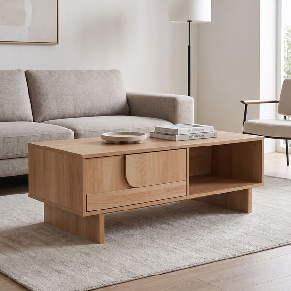 Masuta De Cafea Jelina MDF Nuanta Naturala 110x55x38.5 Cm