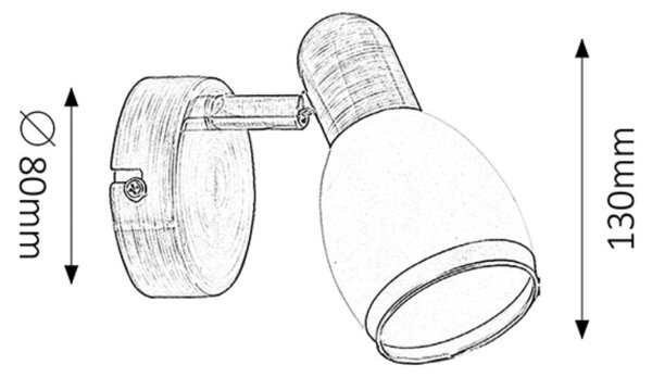 Rabalux 5970 - Lampă spot ELITE E14/40W