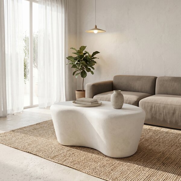 Masuta De Cafea Fiora MDF Alb 80x70x34 Cm