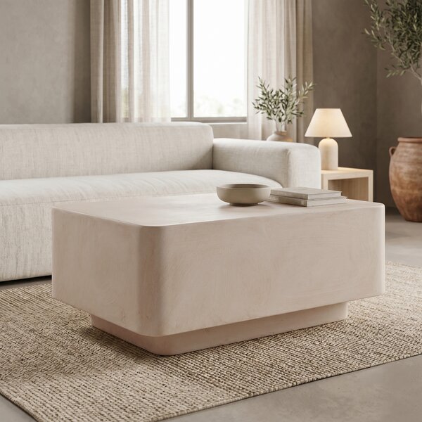 Masuta De Cafea Nelora MGO Crem 90x60x38 Cm