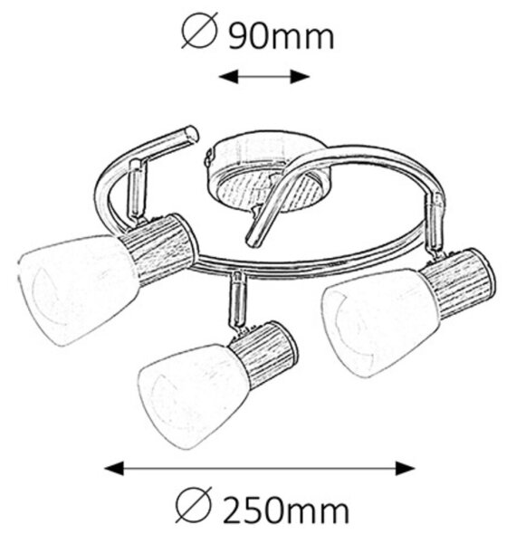 Rabalux 6488 - Lampă spot GAVIN 3xE14/40W