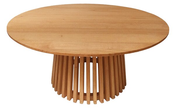 Masuta De Cafea Rotunda Kivana Mindi , Natur Lemn D100x45 Cm