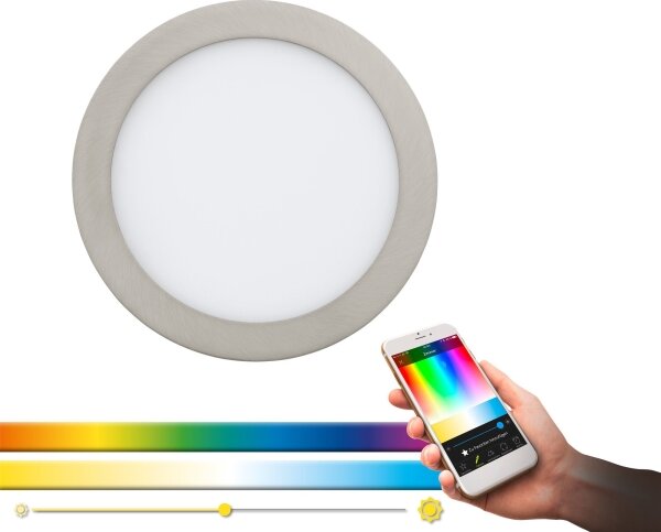 Eglo 96676 - Spot LED încastrat RGB dimerizabil FUEVA-C LED/15,6W/230V